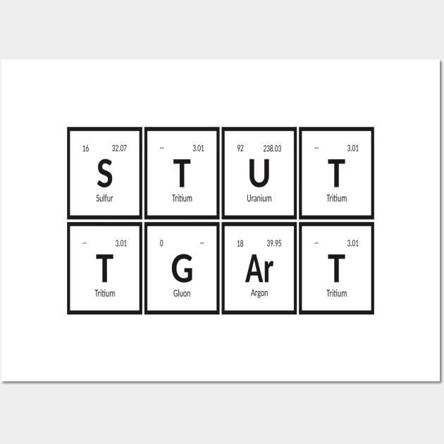 Stuttgart City | Periodic Table Wall Art by Maozva-DSGN